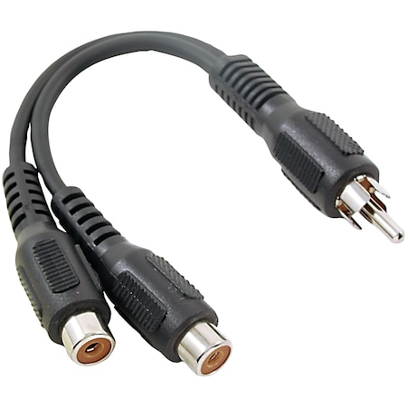 Rca Coaxial Video Signal and Cable 1 Male to 2 Female Y-Adapter AH25R